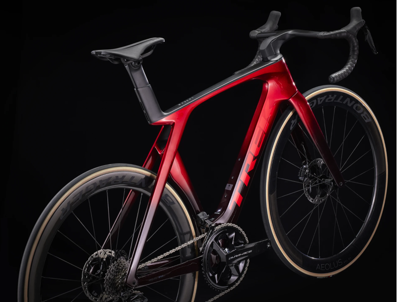 Trek Madone SLR 9 Di2 Gen 7 Carbon Road Bike 2024 in Red Carbon Smoke-2